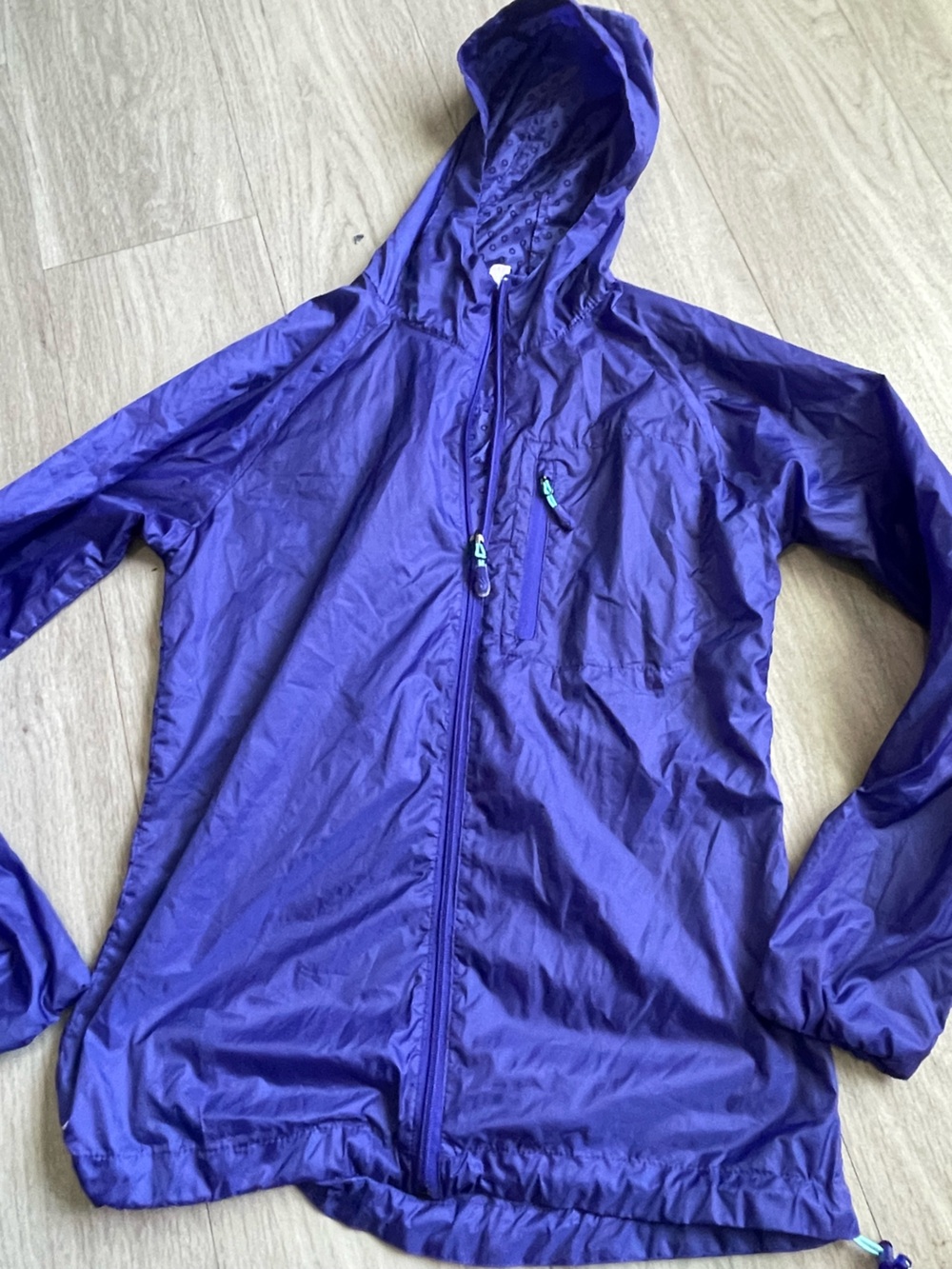 Ideology Purple Hooded Windbreaker Jacket